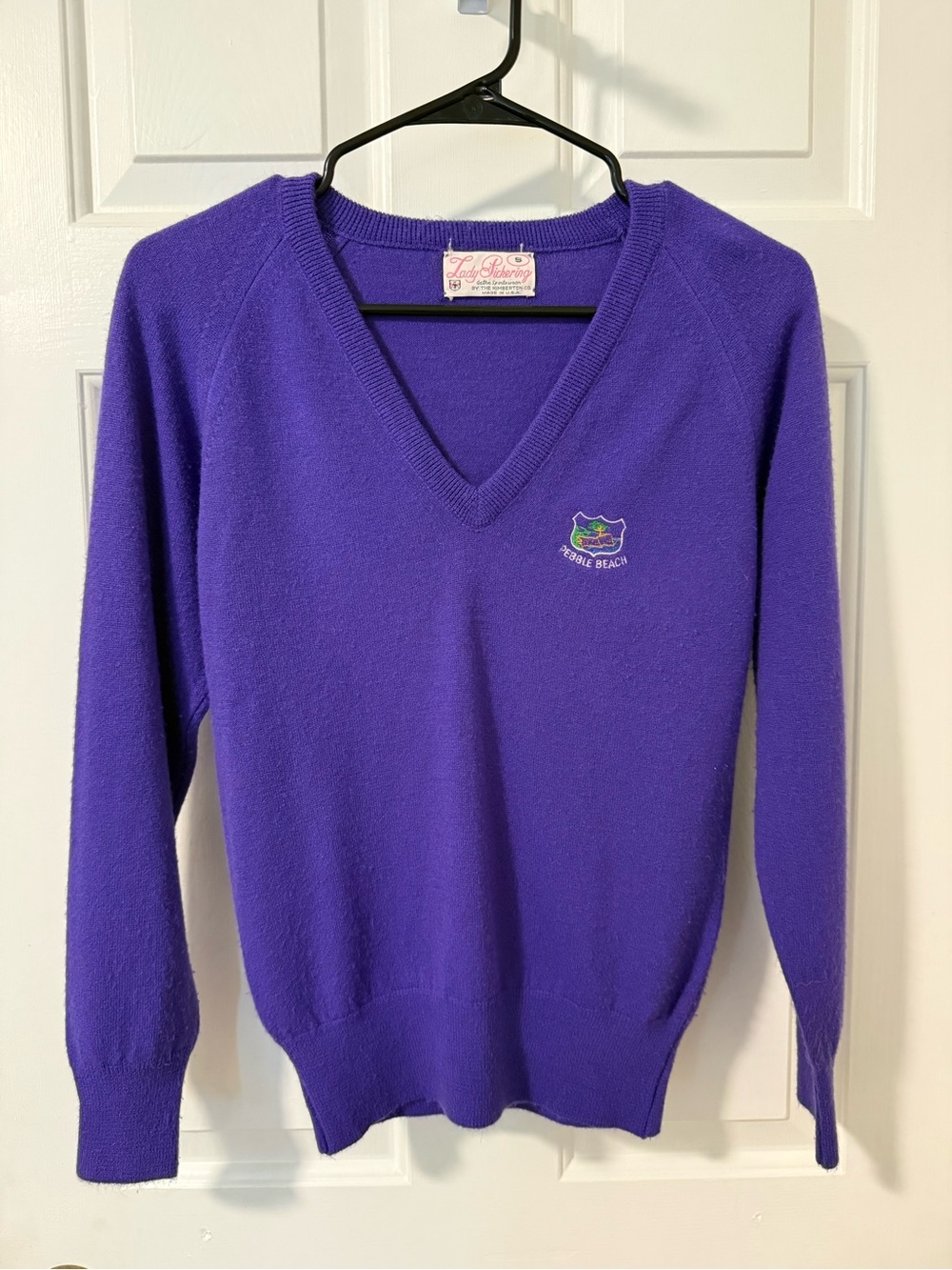 Deep Purple V-Neck Sweater
